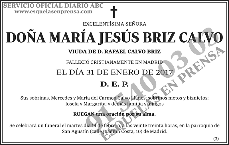 María Jesús Briz Calvo